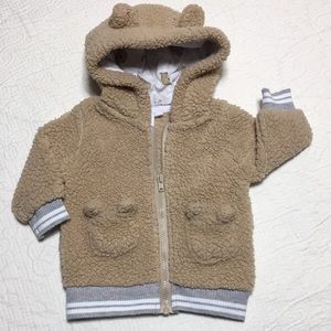 0-3mos (6/$20) Fleece Hoodie by Canadiana